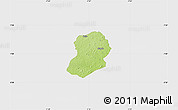 Physical Map of Logouale, single color outside