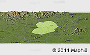 Physical Panoramic Map of Logouale, darken