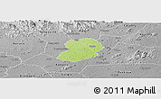 Physical Panoramic Map of Logouale, desaturated