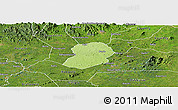 Physical Panoramic Map of Logouale, satellite outside