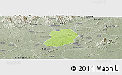 Physical Panoramic Map of Logouale, semi-desaturated