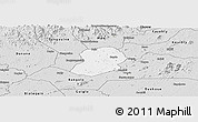 Silver Style Panoramic Map of Logouale