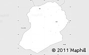 Silver Style Simple Map of Logouale