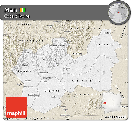 Classic Style Map of Man