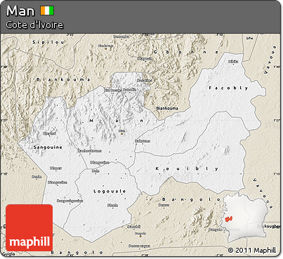 Classic Style Map of Man