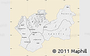 Classic Style Map of Man, single color outside