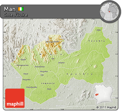Physical Map of Man, lighten, semi-desaturated