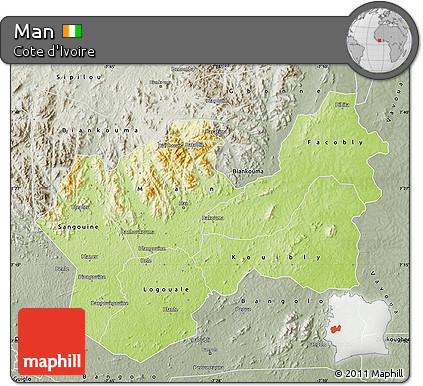 Physical Map of Man, semi-desaturated