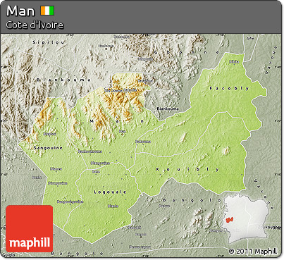 Physical Map of Man, semi-desaturated