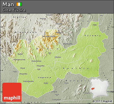 Physical Map of Man, semi-desaturated