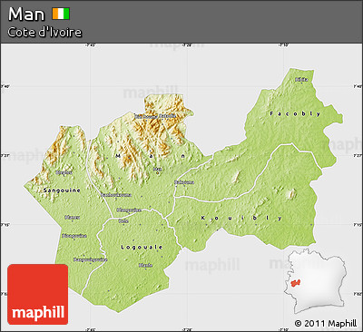 Physical Map of Man, single color outside