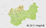 Physical Map of Man, single color outside