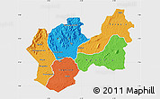 Political Map of Man, single color outside