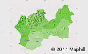 Political Shades Map of Man, cropped outside
