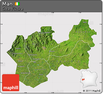 Satellite Map of Man, cropped outside