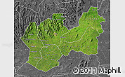 Satellite Map of Man, desaturated