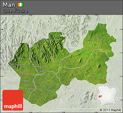 Satellite Map of Man, lighten