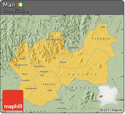 Savanna Style Map of Man