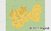 Savanna Style Map of Man, single color outside