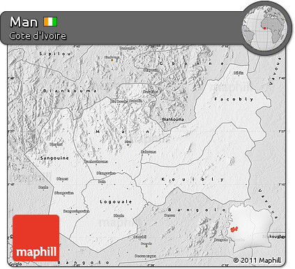 Silver Style Map of Man