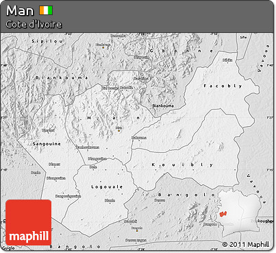 Silver Style Map of Man