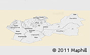 Classic Style Panoramic Map of Man, single color outside