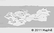 Gray Panoramic Map of Man, single color outside