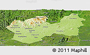 Physical Panoramic Map of Man, satellite outside
