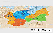 Political Panoramic Map of Man, lighten
