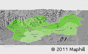 Political Shades Panoramic Map of Man, desaturated