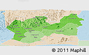 Political Shades Panoramic Map of Man, lighten