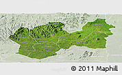 Satellite Panoramic Map of Man, lighten