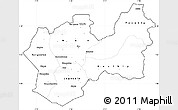 Blank Simple Map of Man, cropped outside