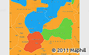 Political Simple Map of Man