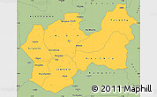 Savanna Style Simple Map of Man