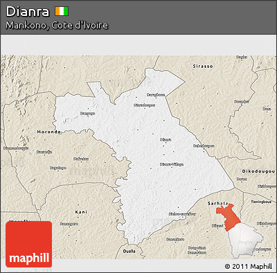 Classic Style 3D Map of Dianra