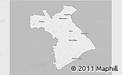 Gray 3D Map of Dianra, single color outside