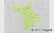 Physical 3D Map of Dianra, lighten, desaturated