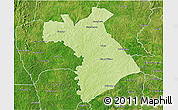 Physical 3D Map of Dianra, satellite outside