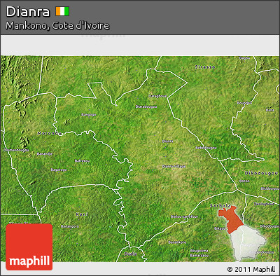 Satellite 3D Map of Dianra