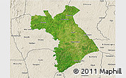 Satellite 3D Map of Dianra, shaded relief outside