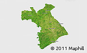 Satellite 3D Map of Dianra, single color outside