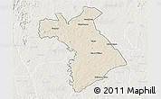 Shaded Relief 3D Map of Dianra, lighten