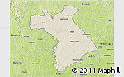 Shaded Relief 3D Map of Dianra, physical outside