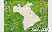 Shaded Relief 3D Map of Dianra, satellite outside