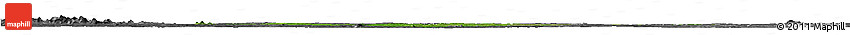 Satellite Horizon Map of Dianra, desaturated
