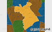 Political Map of Dianra, darken