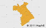 Political Map of Dianra, single color outside