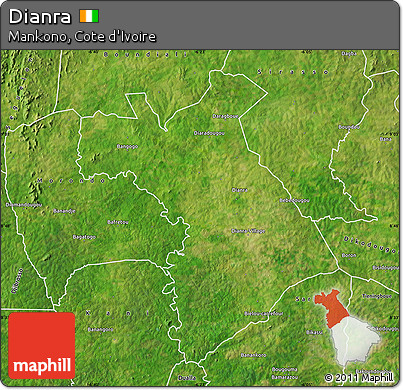 Satellite Map of Dianra