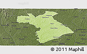 Physical Panoramic Map of Dianra, darken